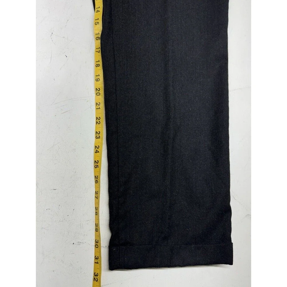 Enzo Mantovani Zignone Dress Pants Cuffed Mens 36x32 Charcoal Wool Cashmere Boho